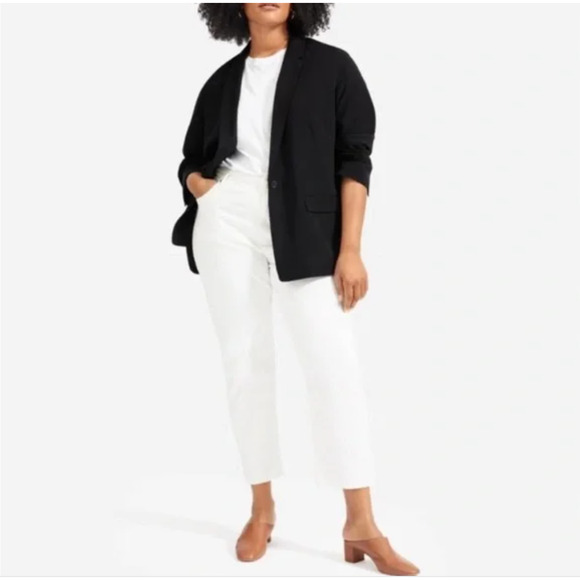 NWT Everlane Easy One Button Blazer in Black Lyocell - Picture 8 of 8